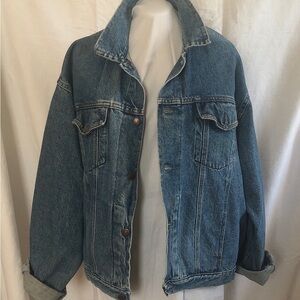 GAP Vintage 80s Men's Blue Denim Jacket